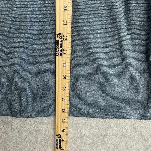 NEW Gerry Men's L Long Sleeve 1/4 Zip Pullover Mock neck Sweatshirt Blend Blue - Picture 3 of 9